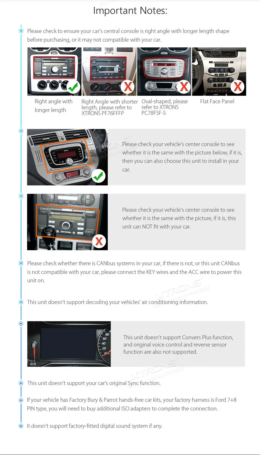 Sale XTRONS 7" Android 8.1 Quad Core GPS Navigation System for FORD Focus II C-Max S-Max Galaxy Fusio RCA GPS Navigation OBD DAB WIFI 2