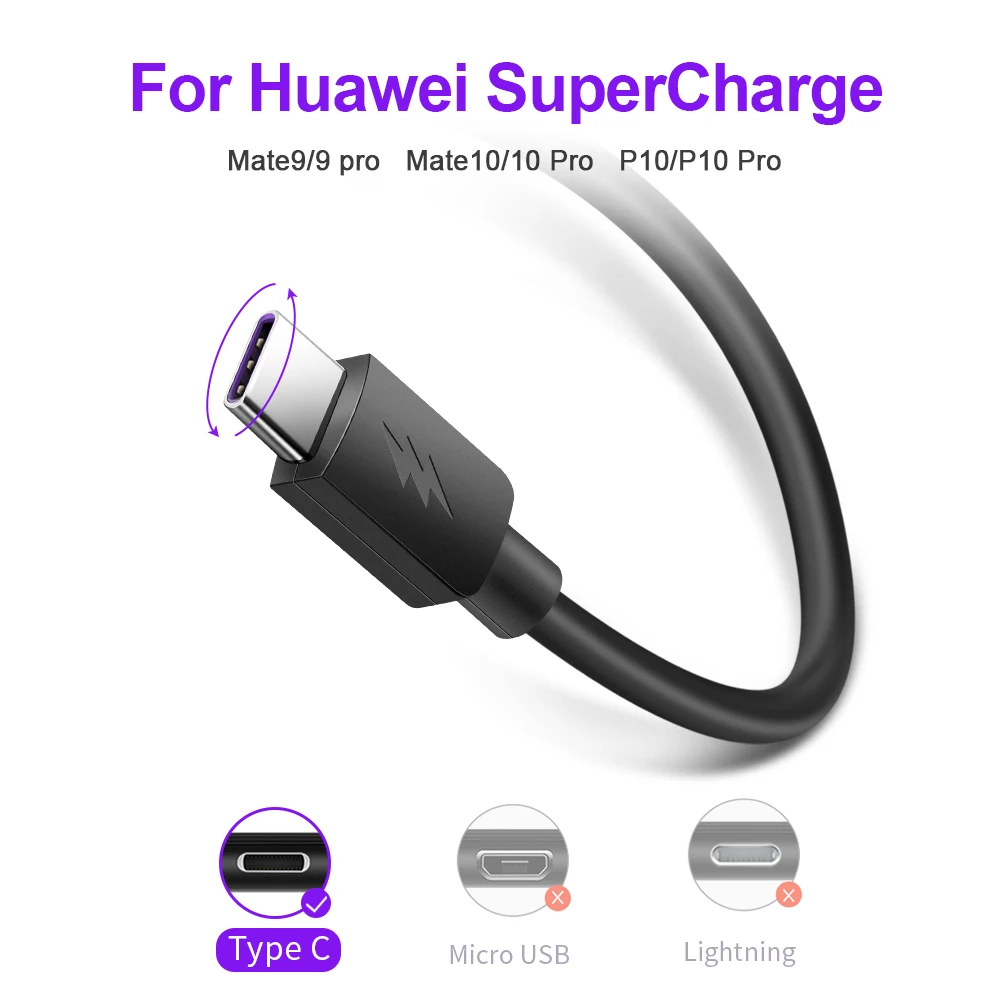 Rocketek Quick Charge USB C type кабель 5A для huawei Lite Pro usb зарядный P10 P20 P30|Кабели мобильных