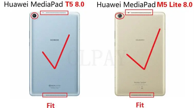 Чехол из искусственной кожи для huawei MediaPad M5 Lite 8,0/T5 8 ''JDN2-W09HN AL00HN, защитный чехол с подставкой и отделением для карт+ ручка - Цвет: Please confirm