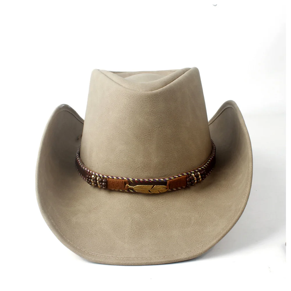 Kulit Pria Western Koboi Topi untuk 
