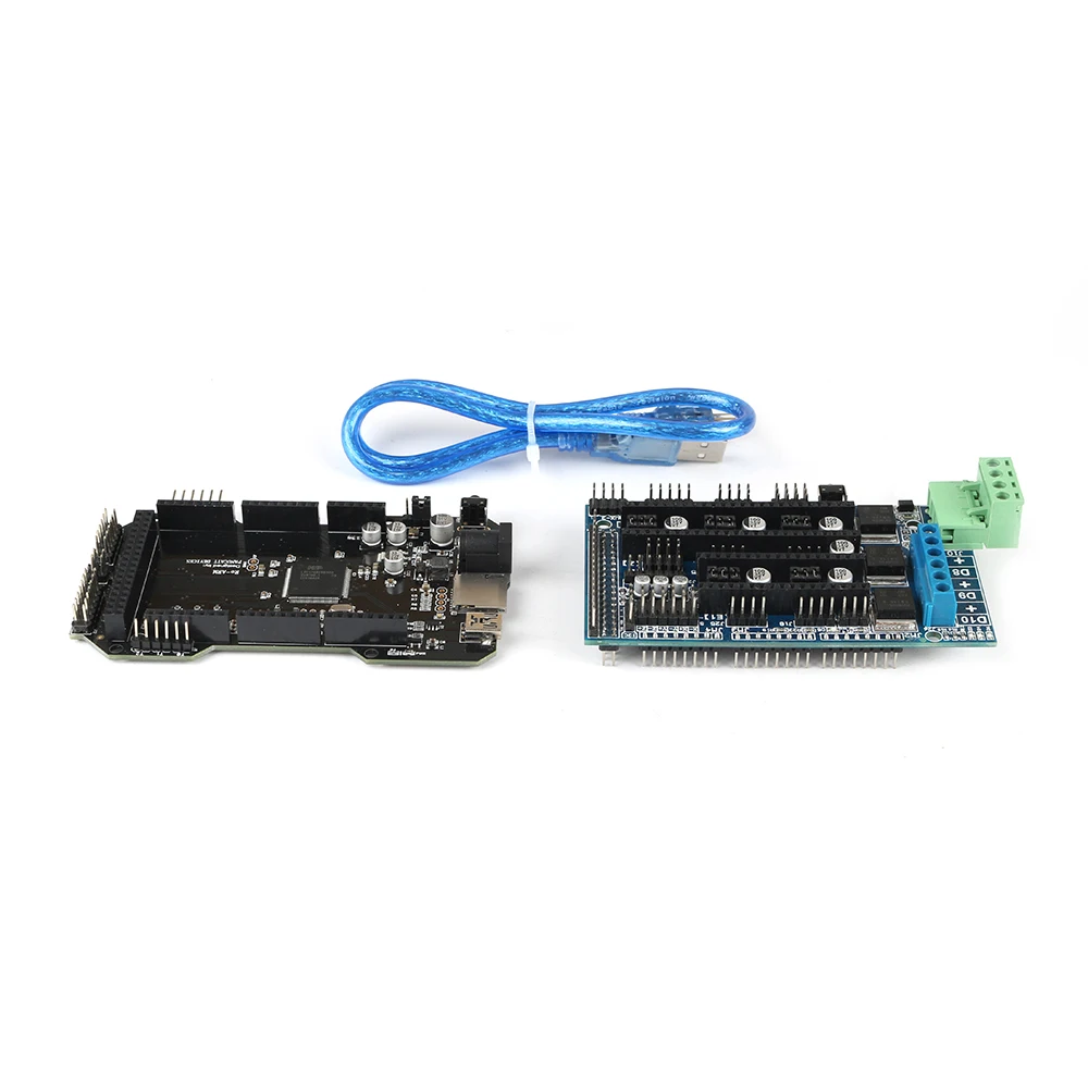 Peças de Impressora Placa de Controle de Atualização Driver de Motor r3 + Ramps Painel de Controle + 5 Re-braço Mega 1.5 Pcs Tmc2100 V1.3 3d 32 Bit 2560 7 Placa de Controle de Atualização 2560 Mega