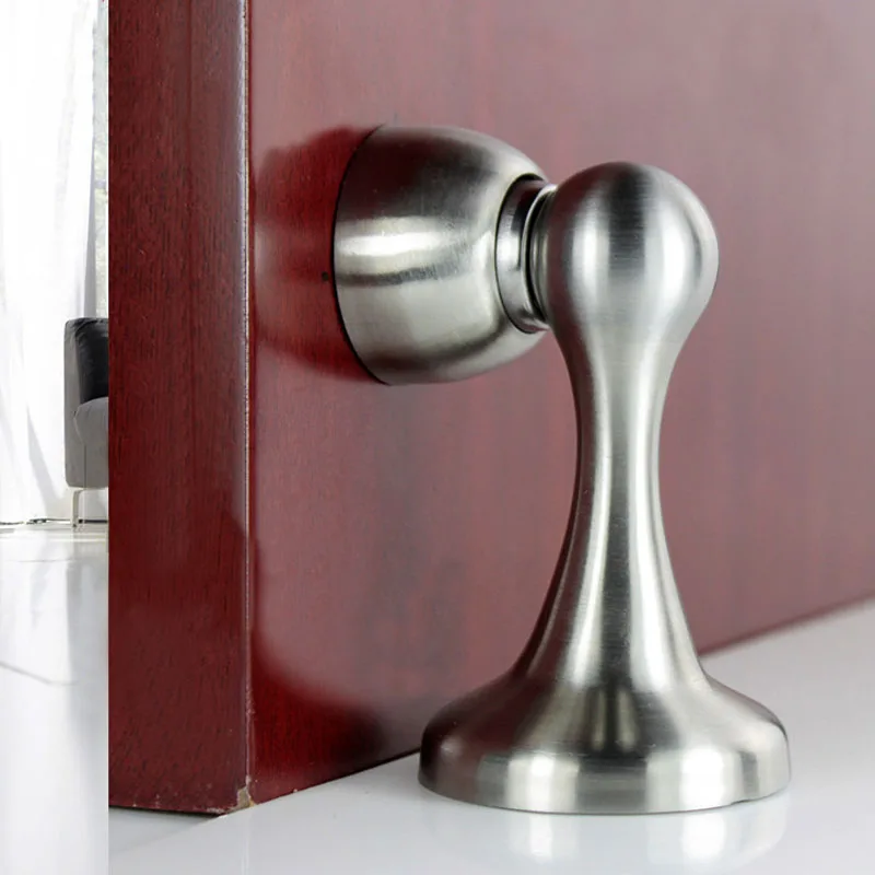 

304 Stainless Steel Magnetic Door Stop Door Catch Metal Door Holder Doorstop Heavy Duty Conceal Screw Floor -- CLH