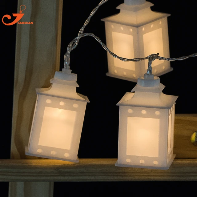 White Lantern Light Patio String Lights Fairy Holiday 10led Warm White Lantern Light Patio String Lights Fairy Holiday 10led Warm Christmas Lighting Battery Birthday Party 3v Aa Indoor