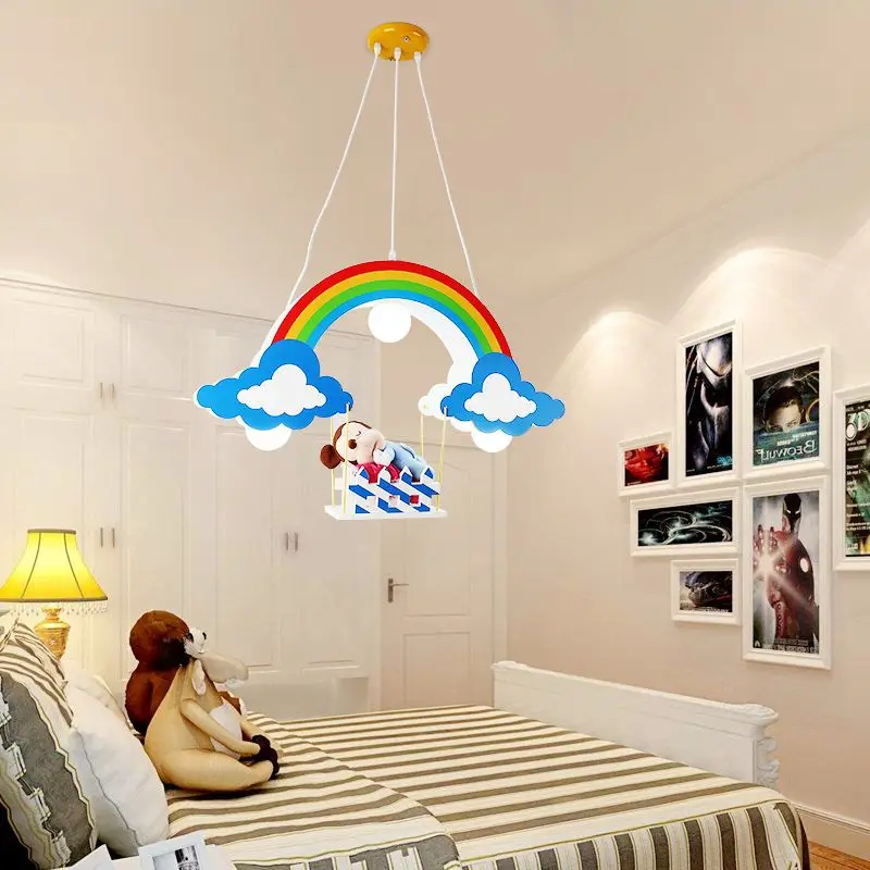 

Children's room chandelier cartoon lovely boy girl princess warm and creative personality simple modern bedroom