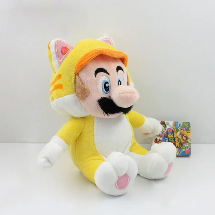 Super Mario 3D World Plush font b Toy b font Doll 9 Neko Cat Mario Luigi