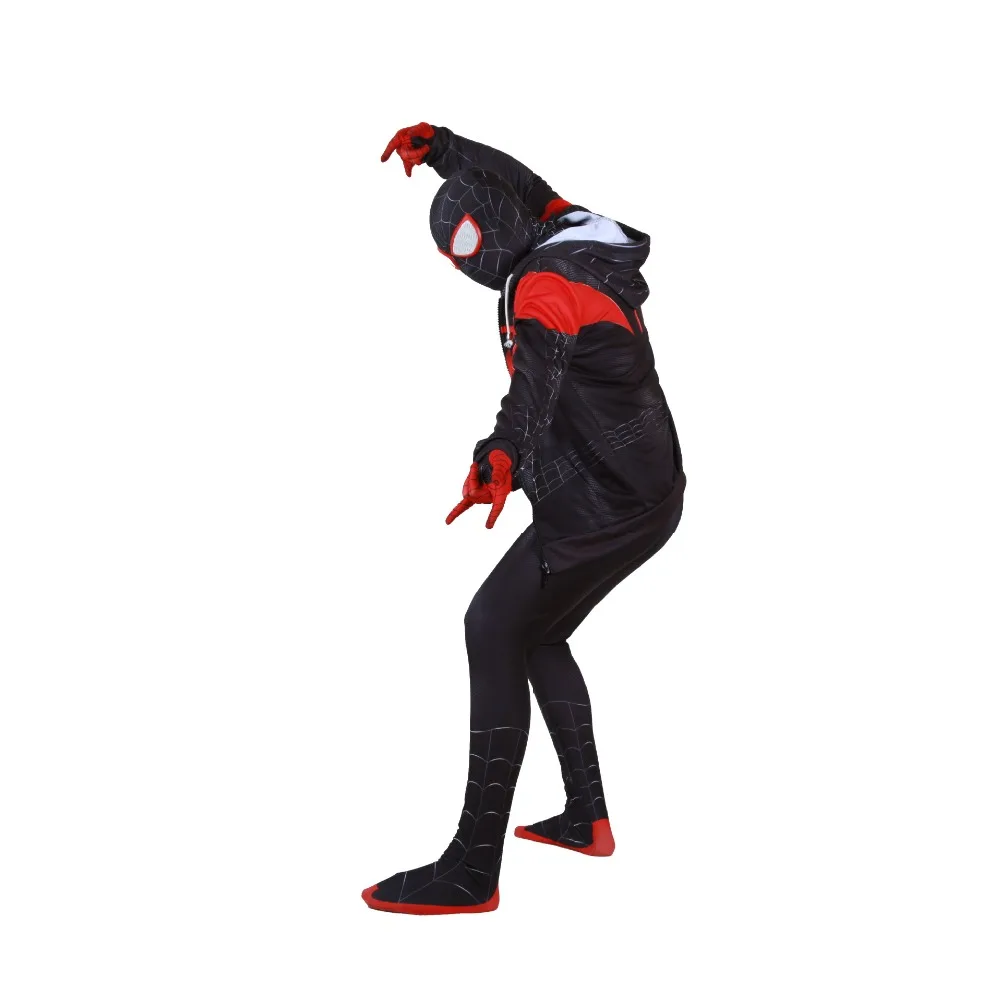 Hot Avengers endgame hoodie Spiderman Cosplay Parallel Cosmic Black Spider Unisex Cosplay Costume carnaval Jacket Sweatshirts