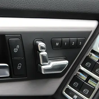 

6 PCS Car Seat Adjust Button Cover Trim for Mercedes Benz B E CLS GLA GLK ML GL W212