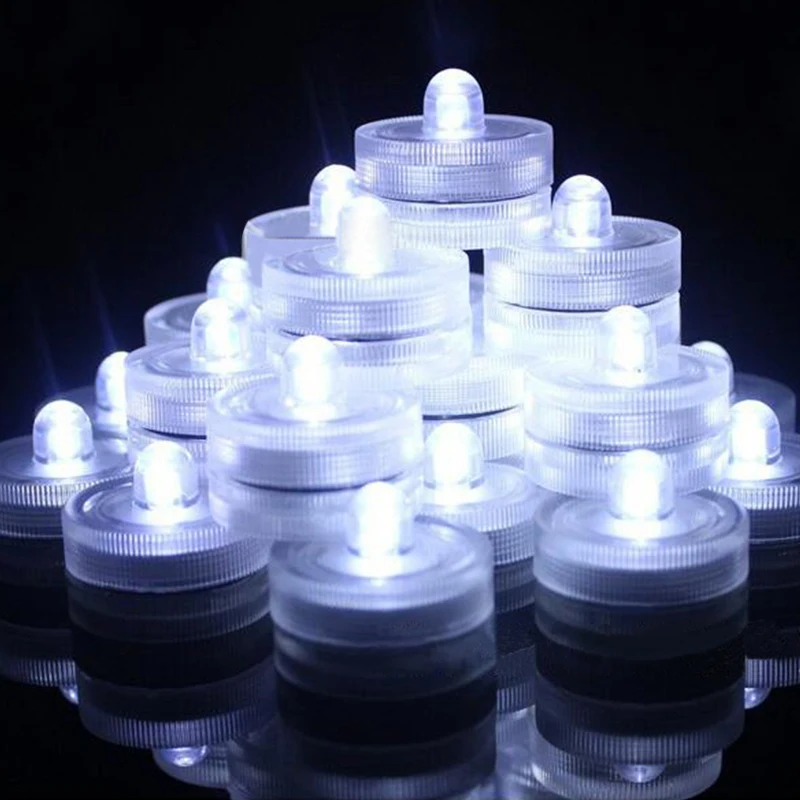 

10pcs White LED Submersible underwater Wedding Centerpiece Decoration