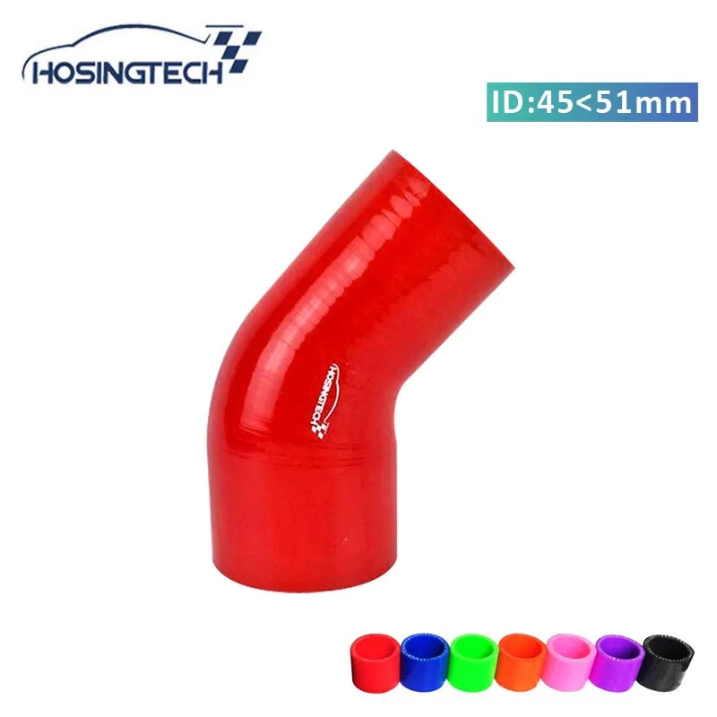 HOSINGTECH-высокое качество 2 &quotдо 1 75&quot (51 мм-45 мм) 3-слойный красный 45 градусов