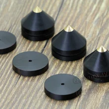 1 комплект/4 шт. подставка/шип+ коврик сандаловое дерево HIFI полка динамик декодер CD усилитель мощности ударопрочный маленький 23 мм