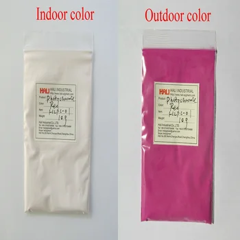 

photochromic pigment powder,sunlight active pigment,solor sensitive pigment,item:HLPC-01,color:red,1lot=10gram,free shipping.