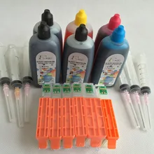 PGI-550 многоразового комплект для Canon PIXMA MG6350 MG7150 iP8750 MG7550 принтер с чипом Arc устойчивы к ультрафиолетовому излучению фотобумага серый чернила