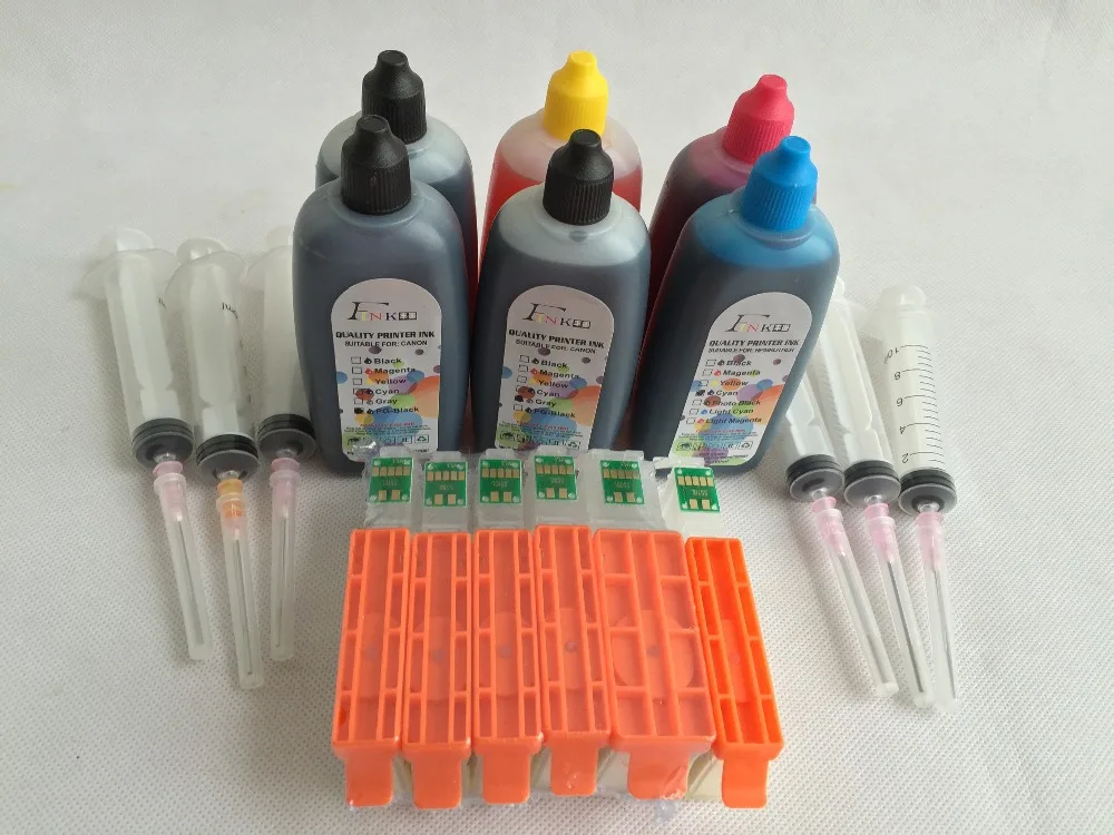 Pgi550 Refillable Ink Kit For Canon Pixma Mg6350 Mg7150 Ip8750 Mg7550