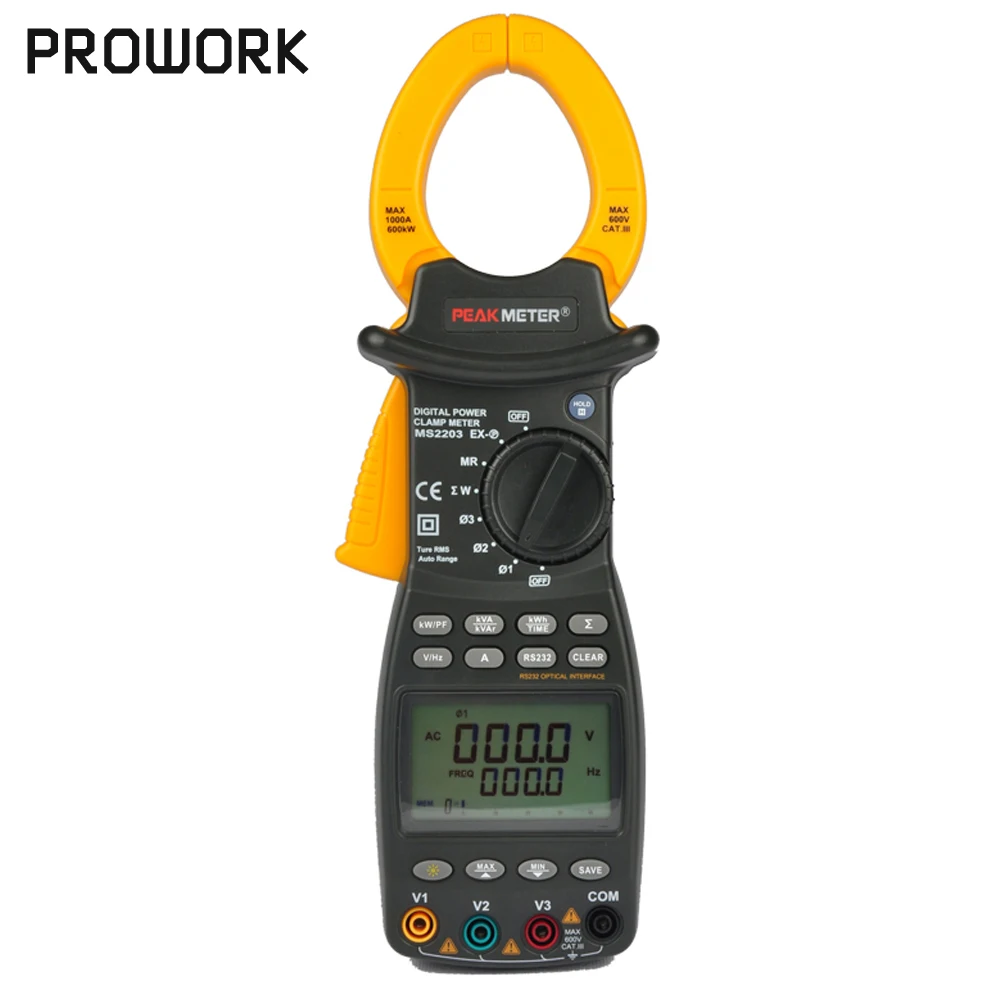 MS2203 Digital Power Clamp LCD Professional High Sensitivity Digital