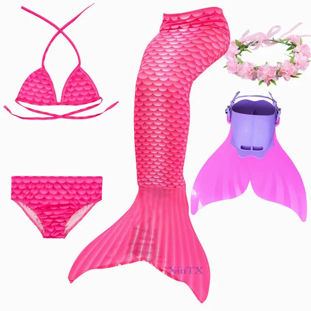 NEW-4pcs-Set-Kidermaid-Tails-Swimmable-Swimsuits-Swimming-Kids-Ariel-Mermaid-with-Flipper-cosplay.jpg_640x640 (1)_