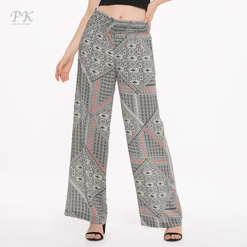 Buy PK beach pants women viscose wide leg summer 2017