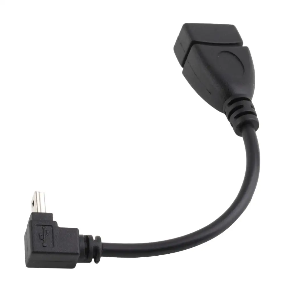 USB A мама к Mini 5P USB B папа адаптер OTG кабель вверх