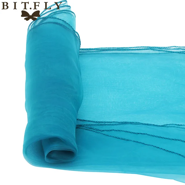 new brand 50 PCS Mint green Wedding Organza Chair Cover Sashes Sash