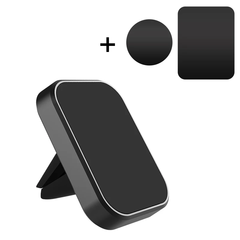Fimilef магнитный держатель для телефона Подставка для iPhone samsung держатель телефона на вентиляции опора для сотового телефона магнитные держатели автомобильные аксессуары - Цвет: black