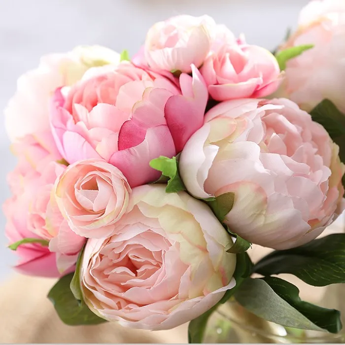 artificial flowers peony bouquet  (27)