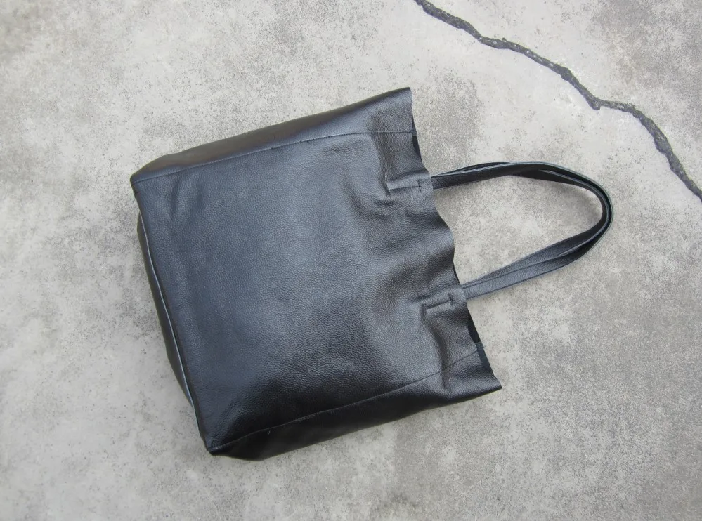 AETOO HRetro handmade original large capacity first layer cowhide shopping bag handbag shoulder bag leather handbags big bag str