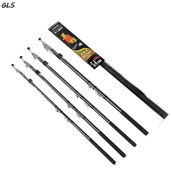 

High Quality ultralight carbon Carbon Fiber Telescopic Fishing Rod 2.7/3.0/3.6/4.5/5.4/6.3M pesca