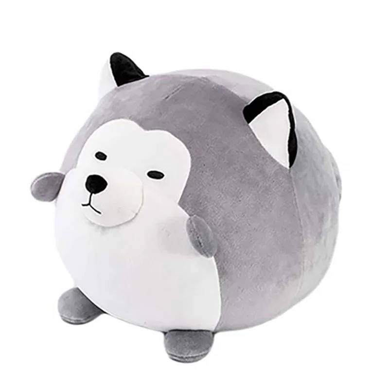 

Round Husky Pillow Plush Toy 35m Dolls For Children High Quality Soft Cotton Baby Brinquedos Animals For Gift
