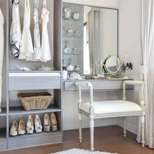 Laeacco Wardrobe Interior Dressing Table Girl Women Photography Background Customized Photographic Backdrops For Photo Studio