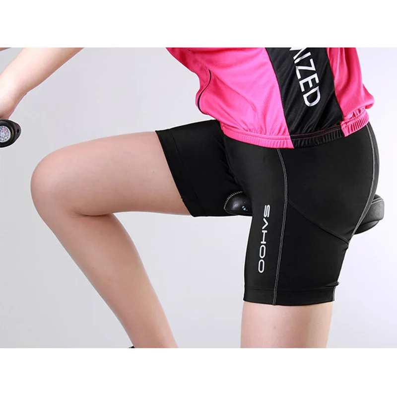 Sahoo Comfortable Breathable 3D Padded MTB Mountain Bike Short Women Gel Padded Cycling Shorts