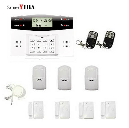 SmartYIBA Беспроводная GSM охранная сигнализация SMS оповещение GPRS жилой сигнал 2 г SIM автоматический набор домашней безопасности детектор