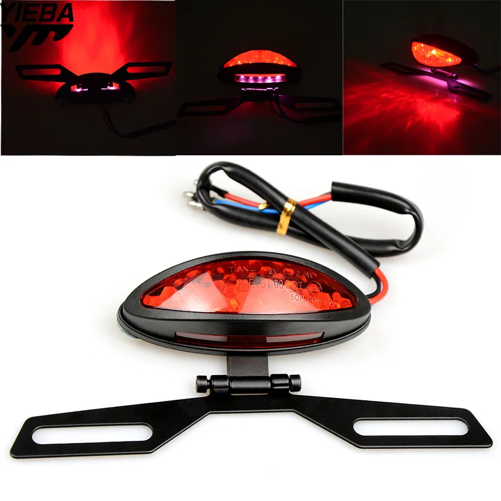 Motorcycle Tail Rear Light Red LED Rear Lamp Taillight Motorbike Brake Stop Lights Moto Turn Signals for Honda XADV 750 CBR250R