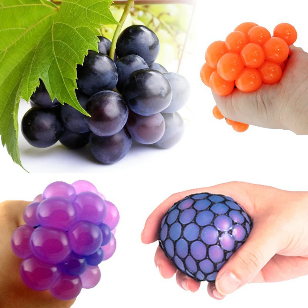 Funny 6 5cm 5 5cm Stress Ball Novetly Squeeze Ball Hand Wrist Exercise Antistress Slime Ball 4