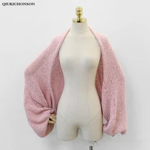 Thin Summer Kimono Cardigan Women 2019 Korean Fashion See-through Sweater Cardigan Long Sleeve Batwing Tops Short Knitted Poncho stylish open front batwing sleeve fringed women s kimono