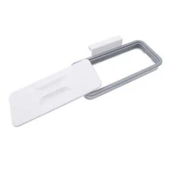

Square Plastic Cupboard Door Garbage Bag Holder Trash Rack Kitchen Hanging Drawer White Storage Racks Home