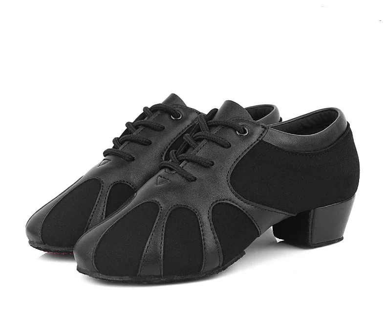 Big size 25 45 Genuine Leather Men Modern Ballroom Tango Latin Dancing