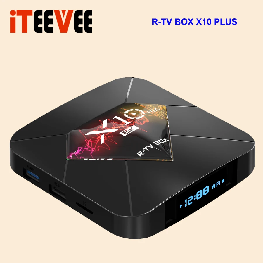 

R-TV BOX X10 Plus Android 9.0 smart TV Box Allwinner H6 2.4G WiFi 4GB +32/64GB set top box USB 3.0 6K H.265 smart media 3pcs