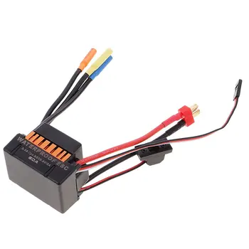 

60A Waterproof Brushless ESC Electric Speed Controller Engine Parts Accessories Hardware for 1/10 RC Car Bearing Motor