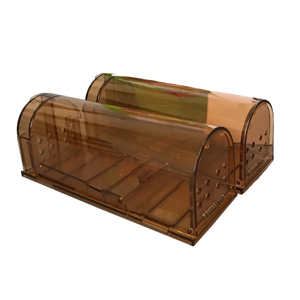 

2PCS Kitchen Easy Clean Safe Mouse Trap Effective Home Use Automatic No Kill Continuous Humane Rodent Catcher Reusable Cage