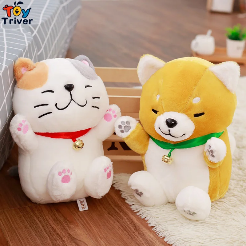 1 шт. Япония Amuse Фортуна Lucky Cat Шиба Акита-ину собака плюшевые игрушки куклы дети подарок на день рождения магазин домашней декор Maneki Neko