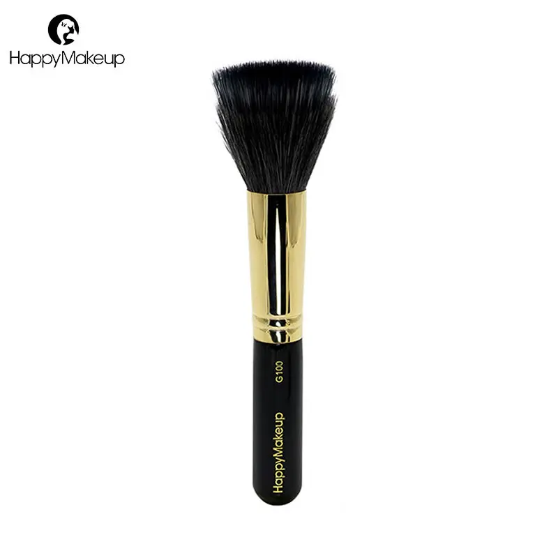 

Happy Makeup Brush Flat Face Powder Blush brush Professional Bronzer Make Up Brush Synthetic Natural Goat Hair mix High Quality