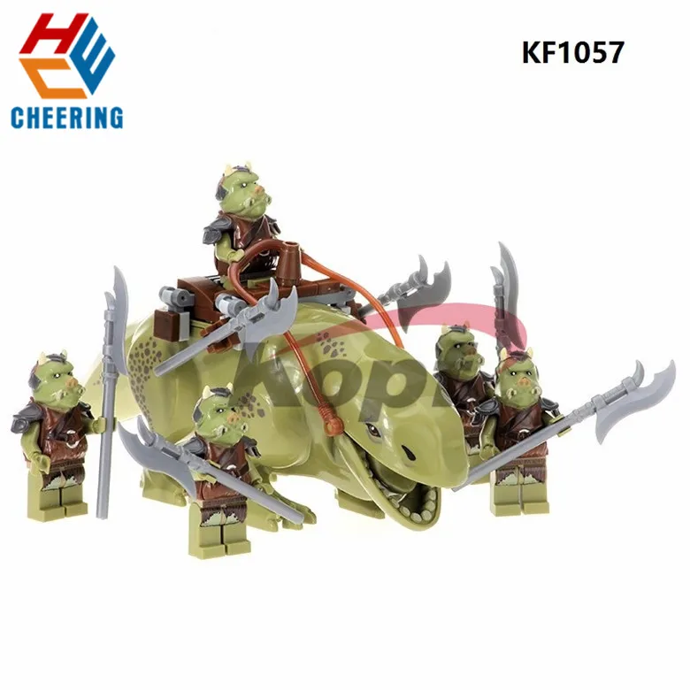 

Set Sale Building Blocks Figures Bricks Space Dewback Rancor Jabba's Gamorrean Guard Tan For Children Education Toys KF1057