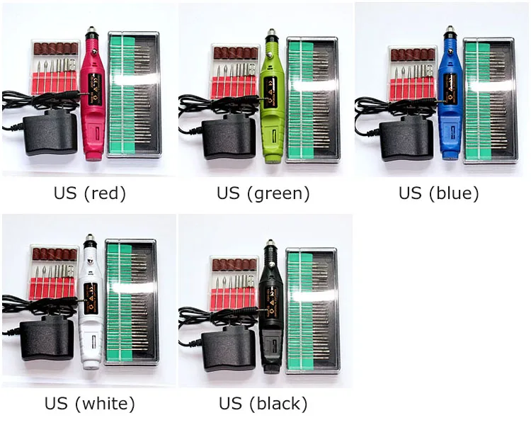 36 бит мини электродрель для обработки ногтей набор Menicure машина набор инструментов шлифовальные рукава Dum роторный пробойник инструменты для формирования зернистости пилки для ногтей