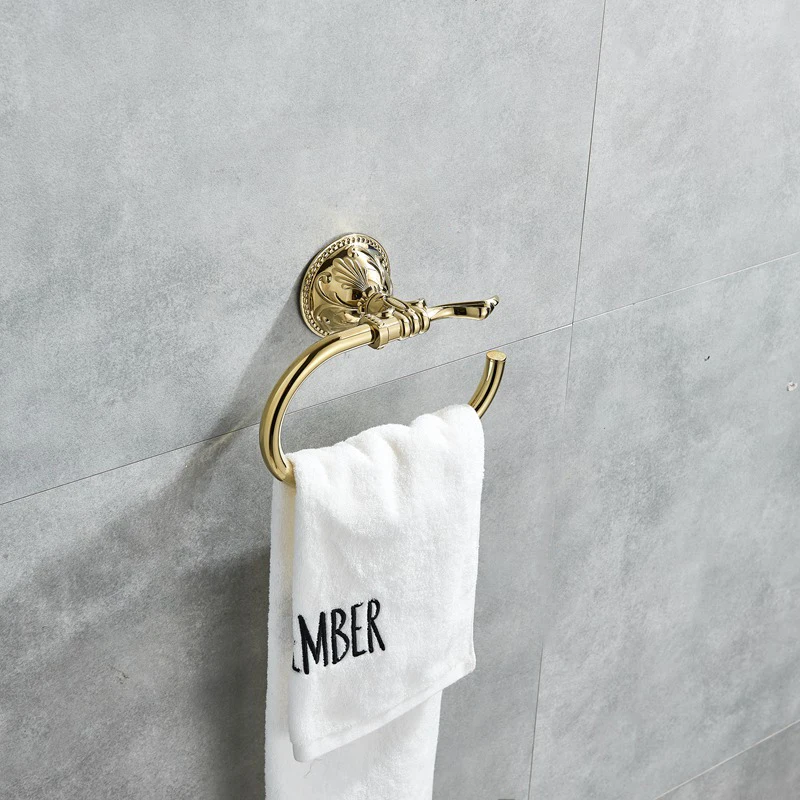 Настенный резной стиль ванная комната Золотой держатель туалетной бумаги бумажный ролик ткани