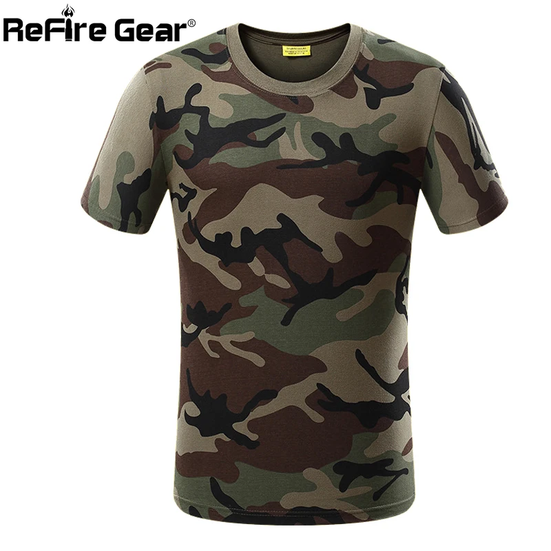 

Summer Military Camouflage T-shirt Men US Army Combat Short Sleeve Tactical T Shirt Cotton O Neck Camo Airsoft Paintball Clothes