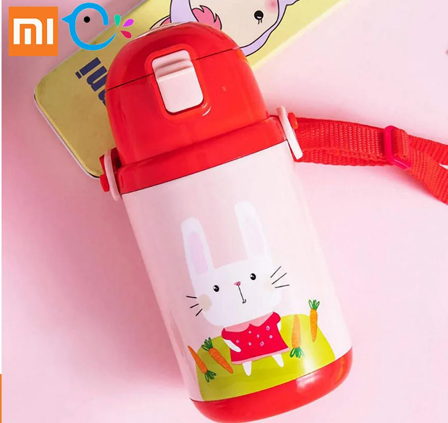 

Xiaomi Elf Bird Children's Smart Bottle 400ml Vacuum Flask Thermos Bottle portable mi Water Record Drink Kid's cup for girl boy