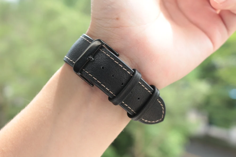 URVOI band for apple watch series1 2 leather strap for iwatch belt high quality breathable TPU back leather face design 38 42mm22