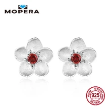 

Fashion Cute Flower Design Earring 925 Sterling Silver Stud Earrings for Women Fine Jewelry Hot Sell Valentine's day gifts