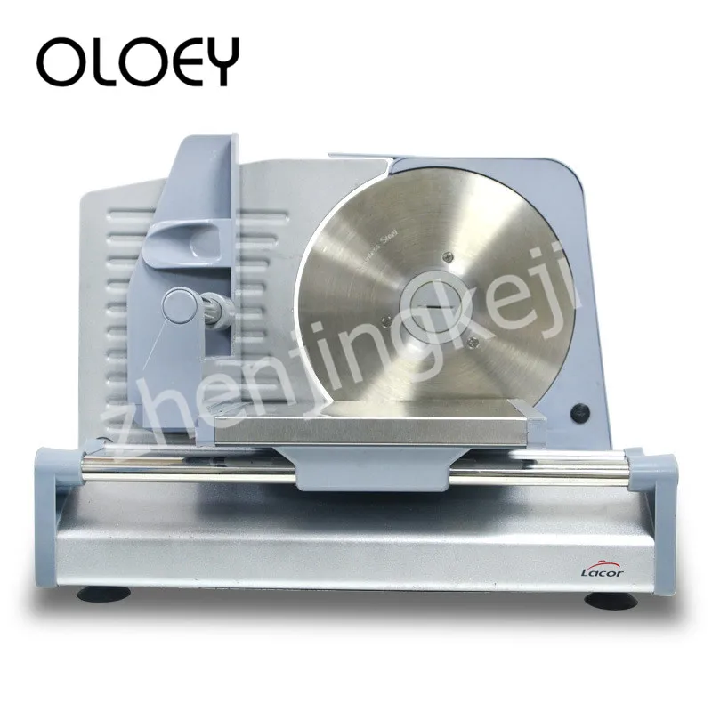 Semiautomatic Electric Meat Slicer Lightweight Fast Easy To Clean Adjustable Thickness One-button Switch Stainless Steel Blade