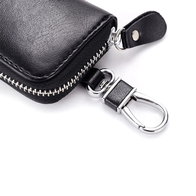 Estuches de Llaves Cuero Cl/ásico para Mujer y Hombr Estuche de Llaveros Piel con Llavero para Coche