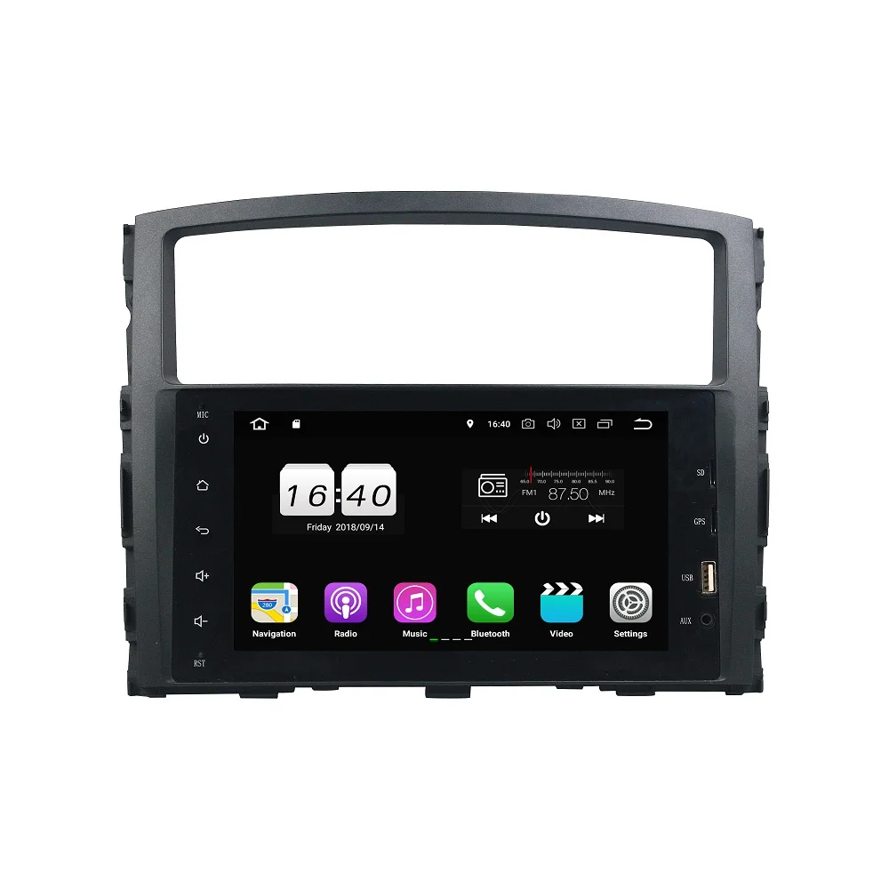 Discount 2 din 8" Android 8.1 Car Radio GPS Multimedia Head Unit for Mitsubishi PAJERO V93 V97 With 2GB RAM Bluetooth WIFI Mirror-link 1